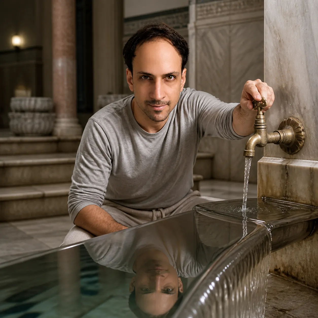 Smooth Weir in the Old Hammam